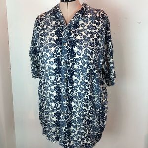 Town and Craft Blue Hawaiian Shirt